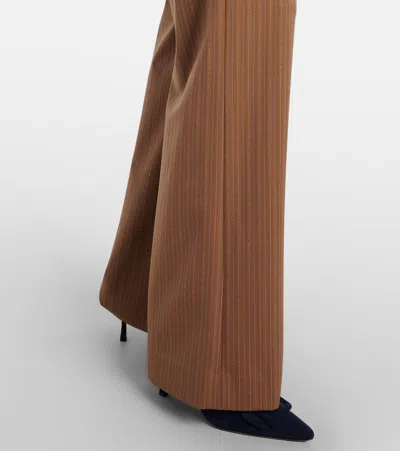 Veronica Beard Womens Malt Multi Rimini Wide-leg Stretch-woven Trousers In Brown