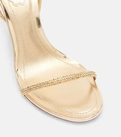 René Caovilla Ellabrita Embellished-strap Heeled Sandals In Gold