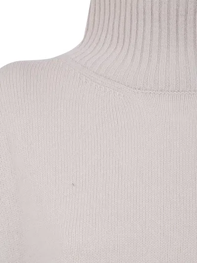 Nuur High-neck Wool Sweater In Brown