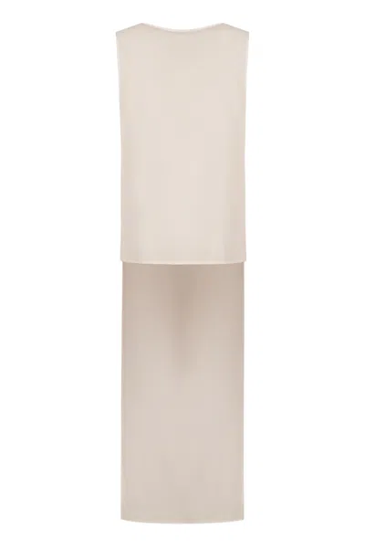 P.a.r.o.s.h Parosh Silk Blouse In Neutral