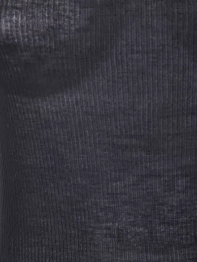 Rick Owens "basic Rib" Tank In Black