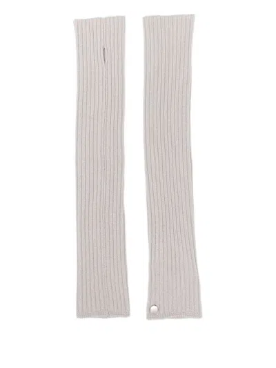 Rick Owens Virgin Wool Sleeves In Gray