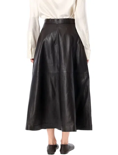 Rohe Aline Leather Skirt In Black