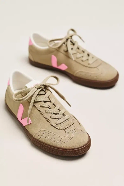 Veja Sneakers Volley Suede Taupe Malibu Bark In Gray