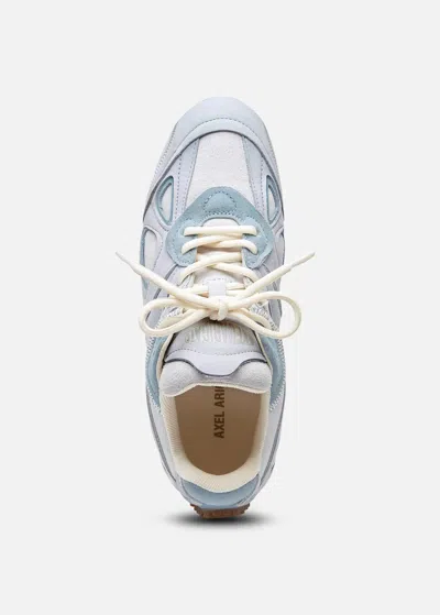 Axel Arigato Slow Runner Perforated Suede Sneakers In White