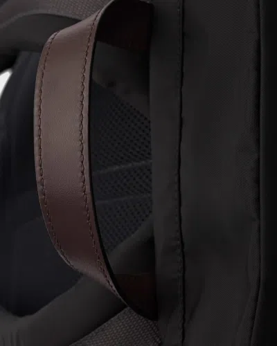 Prada Speedrock Rucksack Aus Re-nylon Und Leder In Black