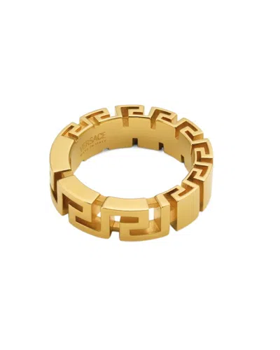 Versace Greek Pattern Ring In Gold