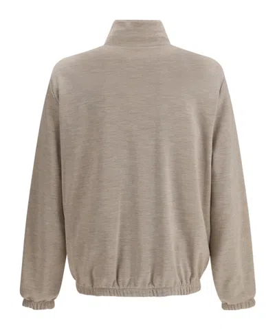 Brunello Cucinelli Reversible Zip-up Lightweight Jacket In White