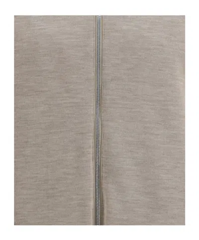 Brunello Cucinelli Reversible Zip-up Lightweight Jacket In White