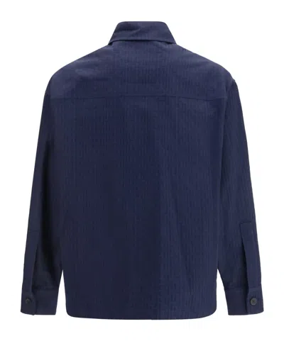 Balmain Single Breasted Jacket In Blue