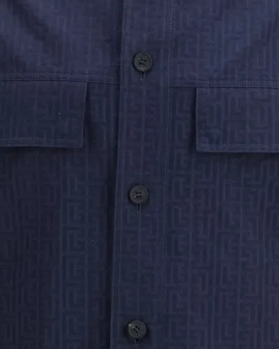 Balmain Single Breasted Jacket In Blue