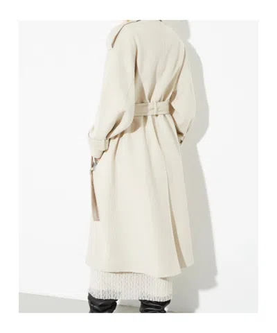 Maxco. Double Wool Coat In Brown