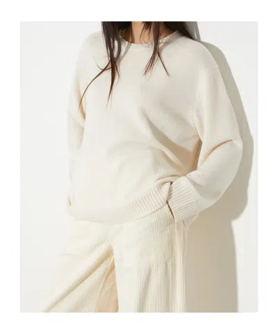 Maxco. Oversized Wool And Cashmere Pullover In White