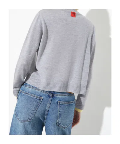 Maxco. Wool Cardigan In Gray
