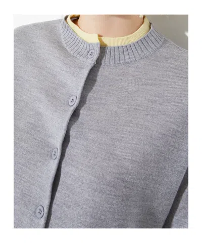 Maxco. Wool Cardigan In Gray