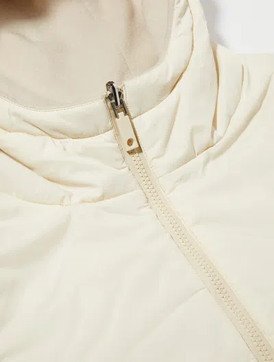 Maxco. Wool Double-sided Hooded Collar In White