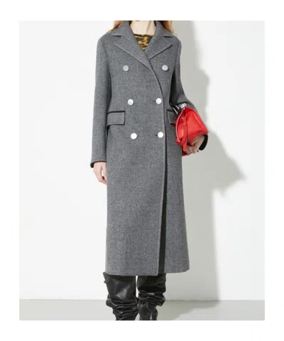 Maxco. Double Wool Coat In Black