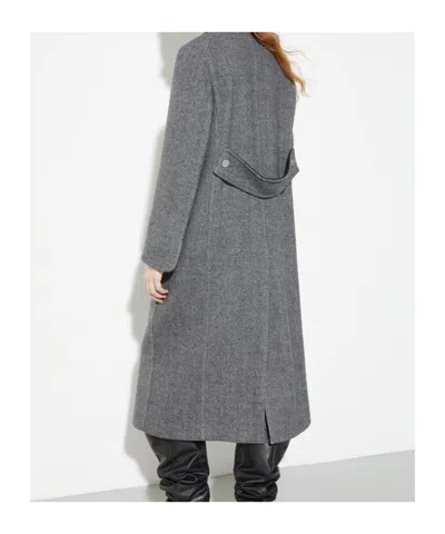 Maxco. Double Wool Coat In Black
