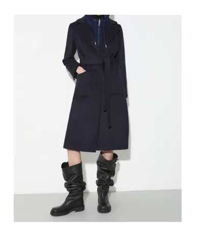 Maxco. Long-sleeved Coat In Blue