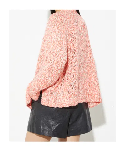 Maxco. Wool Cardigan In Pink