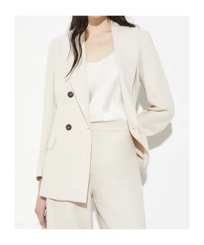 Maxco. Envers Satin Blazer In White