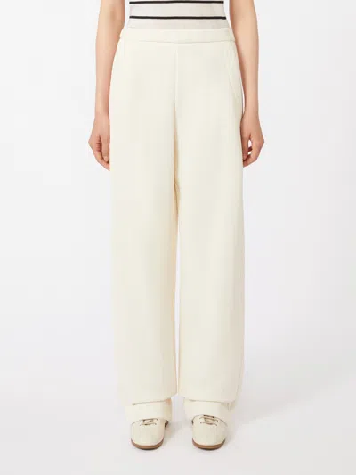 Max Mara Cotton Sweatpants In White