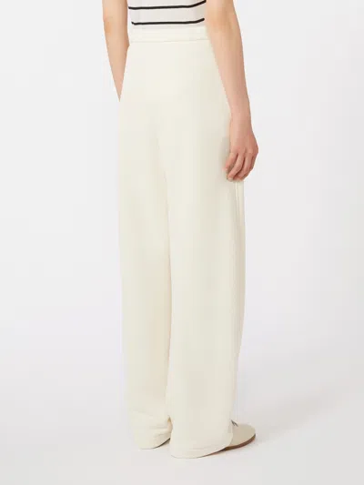 Max Mara Cotton Sweatpants In White