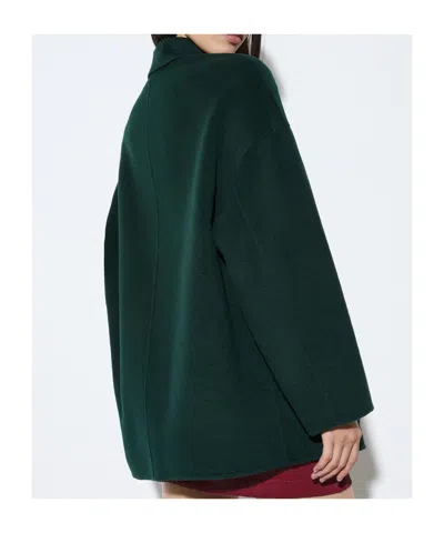 Maxco. Double-sided Wool Shacket In Black