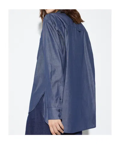 Maxco. Cotton Twill Shirt In Gray