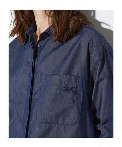 Maxco. Cotton Twill Shirt In Gray