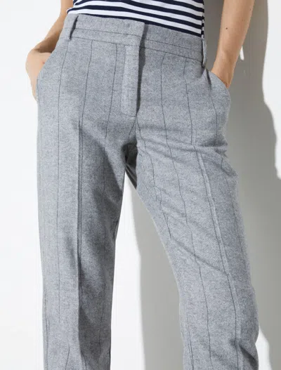 Maxco. Wool Casual Pants In Gray