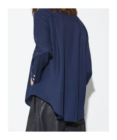 Maxco. Twill Shirt Jacket In Blue