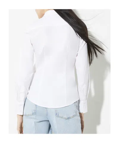 Maxco. Slim Poplin Shirt In White