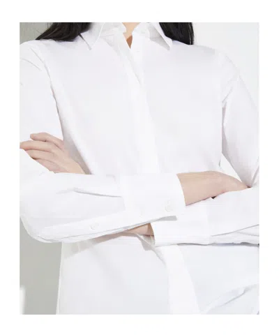 Maxco. Slim Poplin Shirt In White