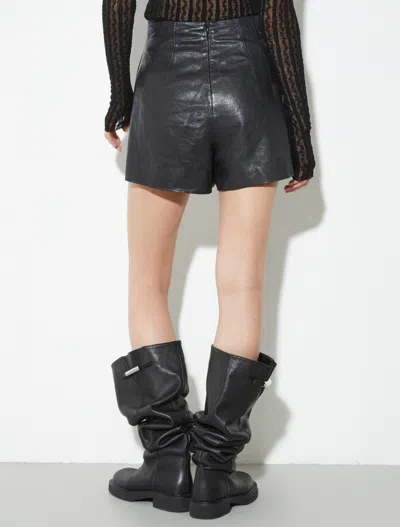 Maxco. Zipper Shorts In Black