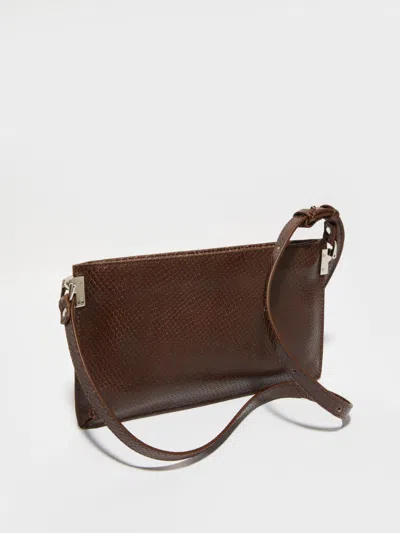 Maxco. Zippered Shoulder Bag In Brown