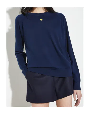 Maxco. Wool Pullover Sweater In Blue