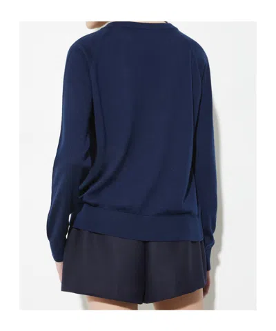 Maxco. Wool Pullover Sweater In Blue