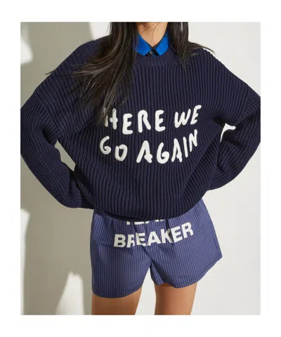 Maxco. Long-sleeved Sweater In Blue