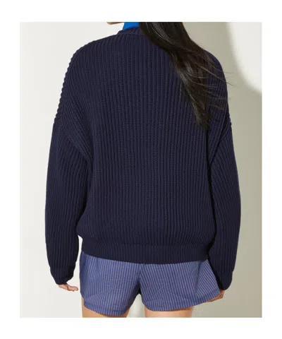 Maxco. Long-sleeved Sweater In Blue