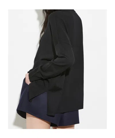 Maxco. Wool Turtleneck Sweater In Black