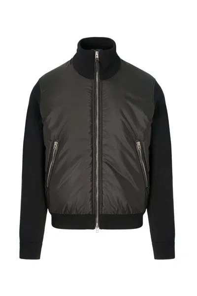 Tom Ford High-neck Bomber Jacket In Black