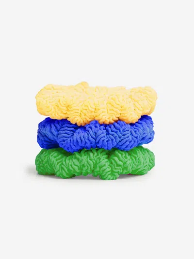 Hunza G Girls 3 Pack Scrunchies In Multi