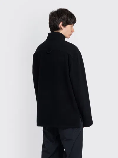 Rier Fleece Polo In Black