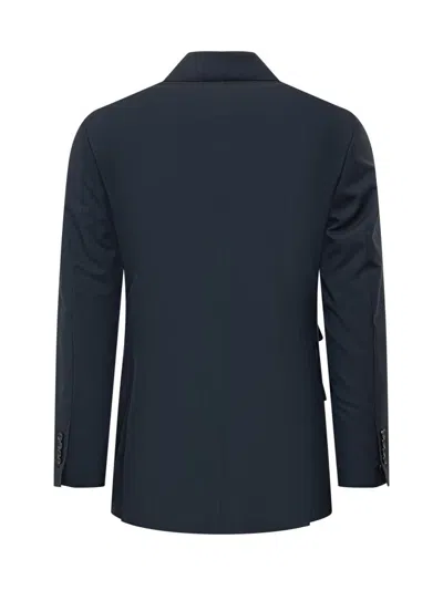 Tom Ford Wool Super 110s Sharkskin Shelton 2-piece Suit In Navy