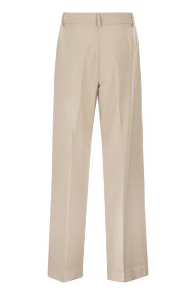 Weekend Max Mara Wkdcorone - Virgin Wool Chino Pants In Neutral