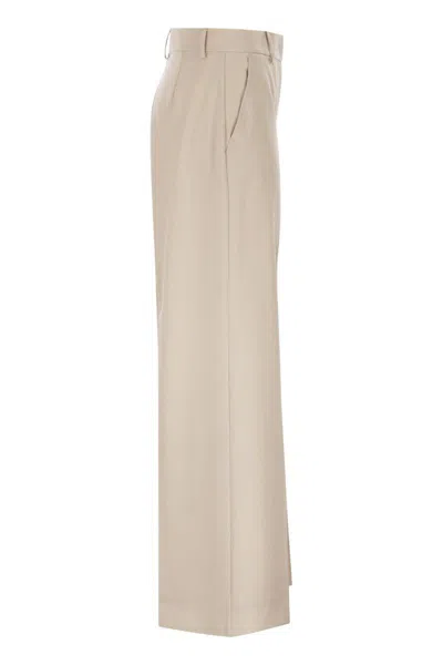 Weekend Max Mara Wkdcorone - Virgin Wool Chino Pants In Neutral