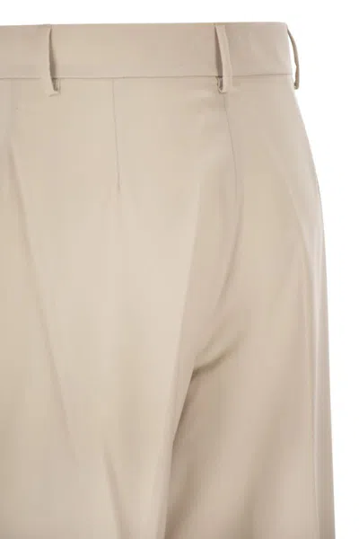 Weekend Max Mara Wkdcorone - Virgin Wool Chino Pants In Neutral