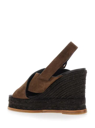 Castaã±er Bettina Buckled Espadrilles In Brown