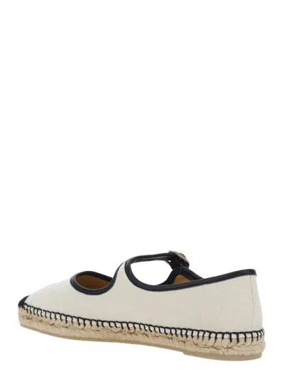 Castaã±er Padua Flat Espadrilles In White